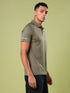 Men Melange Slim Fit Polo T-shirt with DOUBLE COOL