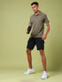 Men Melange Slim Fit Polo T-shirt with DOUBLE COOL
