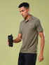 Men Melange Slim Fit Polo T-shirt with DOUBLE COOL