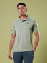 Men Melange Slim Fit Polo T-shirt with DOUBLE COOL