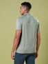 Men Melange Slim Fit Polo T-shirt with DOUBLE COOL