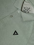 Men Melange Slim Fit Polo T-shirt with DOUBLE COOL