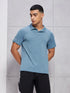 Men Melange Slim Fit Polo T-shirt with DOUBLE COOL