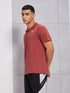 Men Melange Slim Fit Polo T-shirt with DOUBLE COOL
