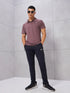 Men Melange Slim Fit Polo T-shirt with DOUBLE COOL