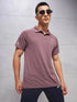 Men Melange Slim Fit Polo T-shirt with DOUBLE COOL