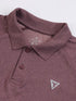 Men Melange Slim Fit Polo T-shirt with DOUBLE COOL