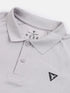 Men Melange Slim Fit Polo T-shirt with DOUBLE COOL