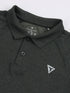 Men Melange Slim Fit Polo T-shirt with DOUBLE COOL