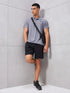 Men Melange Slim Fit Polo T-shirt with DOUBLE COOL