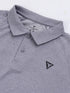 Men Melange Slim Fit Polo T-shirt with DOUBLE COOL