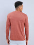 Men Melange Slim Fit Crew Neck T-shirt with DOUBLE COOL