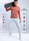 Men Melange Slim Fit Crew Neck T-shirt with DOUBLE COOL