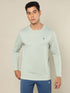 Men Melange Slim Fit Crew Neck T-shirt with DOUBLE COOL