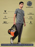 Men Jacquard Slim Fit Crew Neck T-shirt with DOUBLE COOL