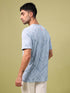 Men Jacquard Slim Fit Crew Neck T-shirt with DOUBLE COOL