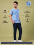 Men Jacquard Slim Fit Crew Neck T-shirt with DOUBLE COOL