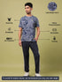 Men Jacquard Slim Fit Crew Neck T-shirt with DOUBLE COOL