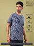 Men Jacquard Slim Fit Crew Neck T-shirt with DOUBLE COOL