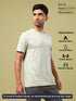 Men Jacquard Slim Fit Crew Neck T-shirt with DOUBLE COOL