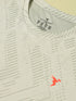 Men Jacquard Slim Fit Crew Neck T-shirt with DOUBLE COOL