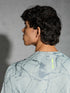 Men Jacquard Slim Fit Crew Neck T-shirt with DOUBLE COOL