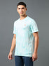 Men Jacquard Slim Fit Crew Neck T-shirt with DOUBLE COOL