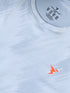 Men Jacquard Slim Fit Crew Neck T-shirt with DOUBLE COOL