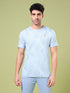 Men Jacquard Slim Fit Crew Neck T-shirt with DOUBLE COOL