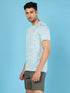 Men Jacquard Slim Fit Crew Neck T-shirt with DOUBLE COOL