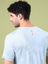 Men Jacquard Slim Fit Crew Neck T-shirt with DOUBLE COOL