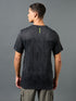 Men Jacquard Slim Fit Crew Neck T-shirt with DOUBLE COOL