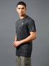 Men Jacquard Slim Fit Crew Neck T-shirt with DOUBLE COOL
