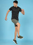Men Jacquard Slim Fit Crew Neck T-shirt with DOUBLE COOL
