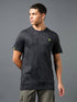 Men Jacquard Slim Fit Crew Neck T-shirt with DOUBLE COOL
