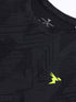 Men Jacquard Slim Fit Crew Neck T-shirt with DOUBLE COOL