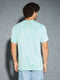 Men Jacquard Slim Fit Crew Neck T-shirt with DOUBLE COOL