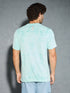 Men Jacquard Slim Fit Crew Neck T-shirt with DOUBLE COOL