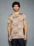 Men Jacquard Slim Fit Crew Neck T-shirt with DOUBLE COOL