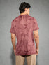 Men Jacquard Slim Fit Crew Neck T-shirt with DOUBLE COOL