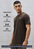 Men Jacquard Slim Fit Crew Neck T-shirt with DOUBLE COOL