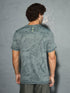 Men Jacquard Slim Fit Crew Neck T-shirt with DOUBLE COOL