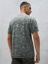 Men Jacquard Slim Fit Crew Neck T-shirt with DOUBLE COOL