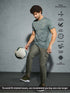 Men Jacquard Slim Fit Crew Neck T-shirt with DOUBLE COOL