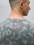 Men Jacquard Slim Fit Crew Neck T-shirt with DOUBLE COOL
