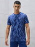 Men Jacquard Slim Fit Crew Neck T-shirt with DOUBLE COOL