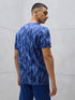 Men Jacquard Slim Fit Crew Neck T-shirt with DOUBLE COOL