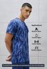 Men Jacquard Slim Fit Crew Neck T-shirt with DOUBLE COOL