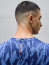 Men Jacquard Slim Fit Crew Neck T-shirt with DOUBLE COOL