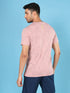 Men Jacquard Slim Fit Crew Neck T-shirt with DOUBLE COOL